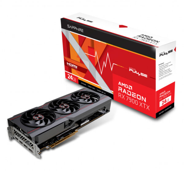 TARJETA DE VIDEO SAPPHIRE (11322-02-20G) PULSE RADEON RX 7900 XTX, 24GB GDDR6, 2525MHZ, 2*DP, 2*HDMI