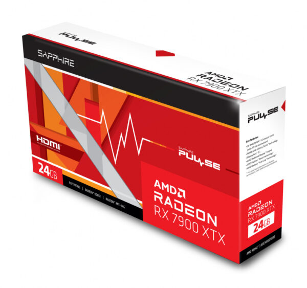 TARJETA DE VIDEO SAPPHIRE (11322-02-20G) PULSE RADEON RX 7900 XTX, 24GB GDDR6, 2525MHZ, 2*DP, 2*HDMI - Imagen 6