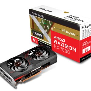 TARJETA DE VIDEO SAPPHIRE (11324-01-20G) PULSE RADEON RX 7600 GAMING OC, 8GB GDDR6,2755MHZ,3*DP,HDMI