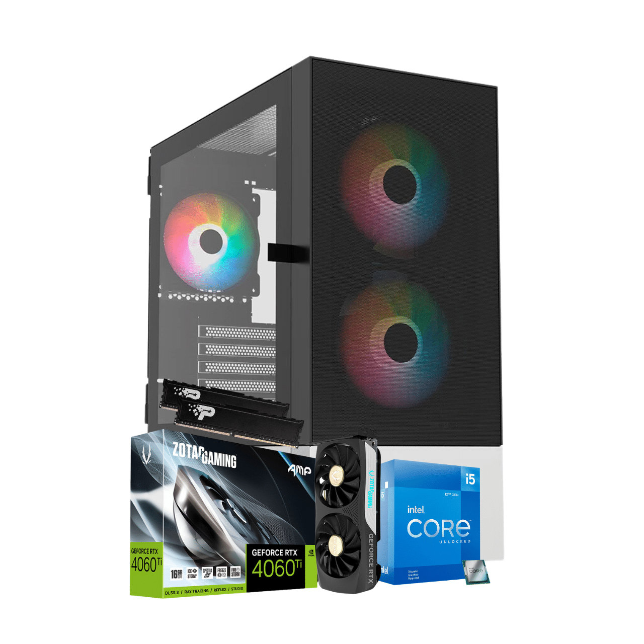 SIR PC Gamer Pixel / i5 12600KF / 4060 TI / 32GB DDR4 / M.2 500GB + 2TB ...