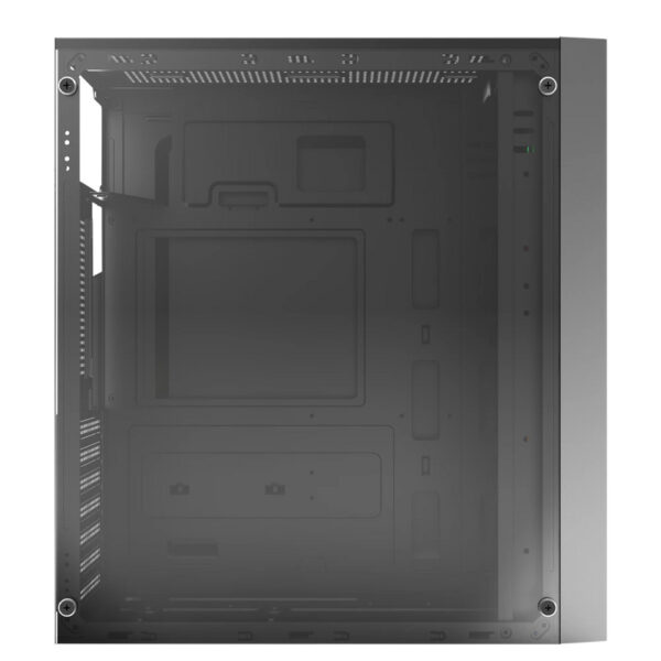 GABINETE ACTECK (AC-935692) VIKEN GM434,MICRO ATX,FUENTE 500W,2*USB 2.0,RGB,CRISTAL TEMP,NEGRO - Imagen 4