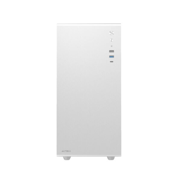 GABINETE ACTECK (AC-936002) NEUSS PRO GI717, MICRO ATX,SIN FUENTE,USB 3.0,USB C,CRISTAL TEMP,BLANCO - Imagen 3