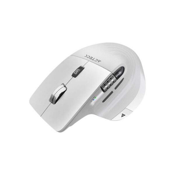 MOUSE INALAMBRICO ACTECK (AC-936194) VIRTUOS PRO MI780,RF USB,BT,OPTICO,3200 DPI,RECARGABLE,BLANCO