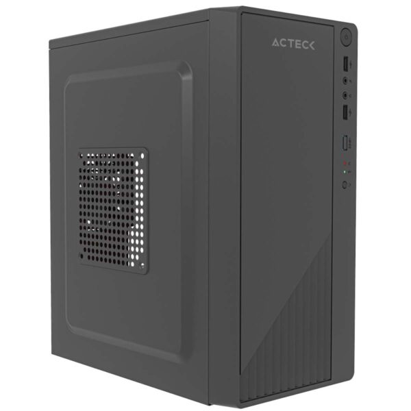 GABINETE ACTECK (AC-939539) KIOTO GC220F,MICRO ATX,FUENTE 500W,2*USB 2.0,NEGRO - Imagen 2