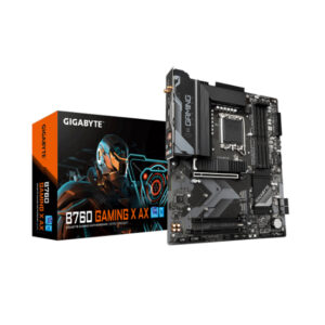 MOTHERBOARD GIGABYTE (B760 GAMING X AX ) SOCKET 1700, 4* DDR5 7600, HDMI, DP, ATX, WIFI 6E/BT