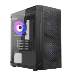GABINETE BALAM RUSH (BR-936118) ARTIC GI725,MICRO ATX,1*USB 3.0,CRISTAL TEMP,NEGRO