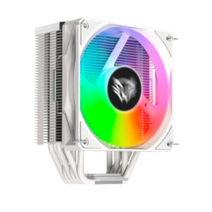 VENTILADOR P/CPU BALAM RUSH (BR-937924) NITROX NX60W,VENT 120MM,6 TUBOS,LGA 1700,AM5,ARGB,BLANCO