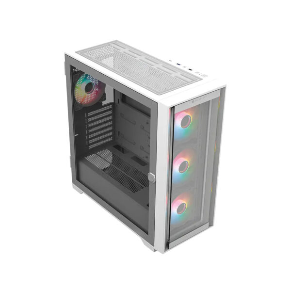 GABINETE BALAM RUSH (BR-938761) CARBONO TWIN MATE 9000,ATX,1*USB 3.0,DOBLE PANEL,4 FAN,BLANCO - Imagen 2