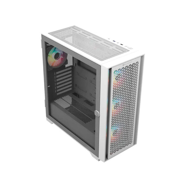 GABINETE BALAM RUSH (BR-938761) CARBONO TWIN MATE 9000,ATX,1*USB 3.0,DOBLE PANEL,4 FAN,BLANCO - Imagen 3