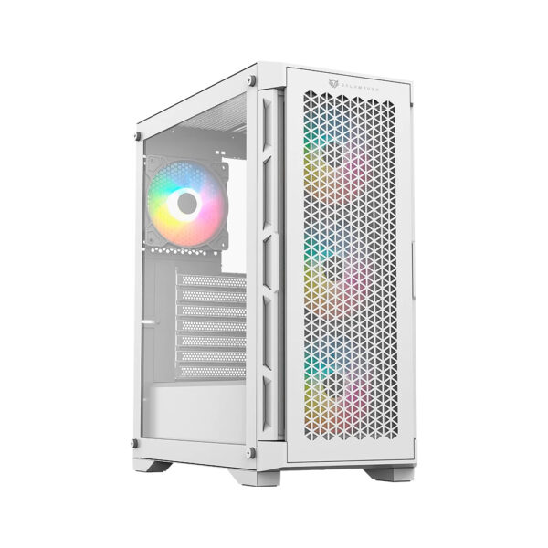 GABINETE BALAM RUSH (BR-938846) CARBONO TWIN MATE 5000,MICRO ATX,1*USB 3.0,DOBLE PANEL,4 FAN,BLANCO