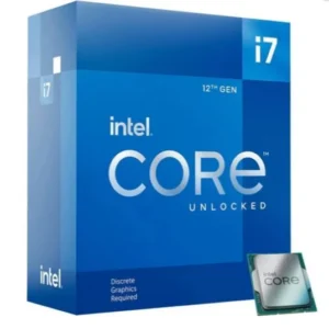 PROCESADOR INTEL (BX8071512700KF) CORE I7-12700KF , S-1700 12CORES 3.6GHZ 125W SIN GRAFICOS SIN FAN
