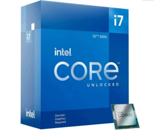 PROCESADOR INTEL (BX8071512700KF) CORE I7-12700KF , S-1700 12CORES 3.6GHZ 125W SIN GRAFICOS SIN FAN