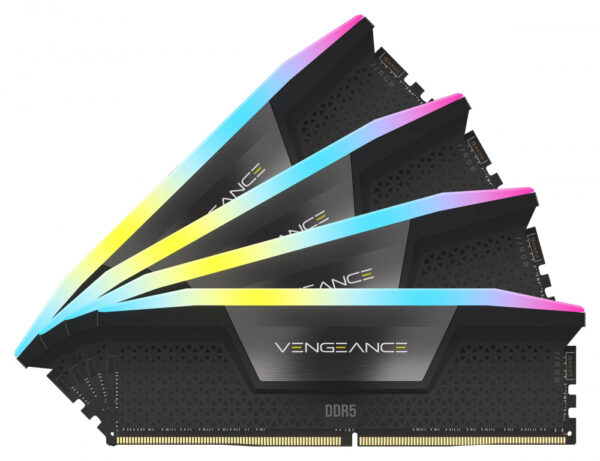MEMORIA DIMM DDR5 CORSAIR (CMH128GX5M4B5600C40) 128GB 5600MHZ (4X32GB) VENGEANCE RGB,NEGRO CL40-77 - Imagen 2