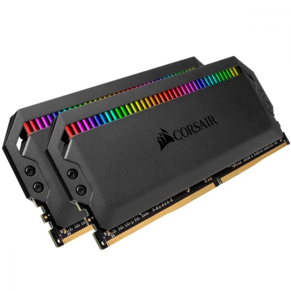 MEMORIA DIMM DDR4 CORSAIR (CMT16GX4M2C3200C16) 16G 3200MHZ (2X8GB) DOMINATOR PLATINUM RGB NEGRO CL16 - Imagen 2