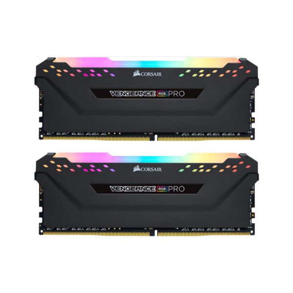 MEMORIA DIMM DDR4 CORSAIR (CMW16GX4M2A2666C16) 16GB 2666MHZ (2X8GB) VENGEANCE RGB PRO NEGRO CL16 - Imagen 3