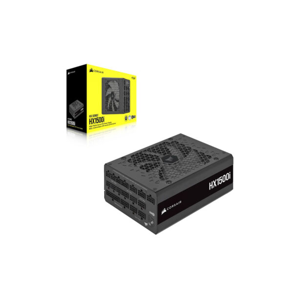 FUENTE DE PODER CORSAIR (CP-9020261-NA) HX1500I,1500W,FULL MODULAR,80 PLUS PLATINUM,NEGRO - Imagen 2