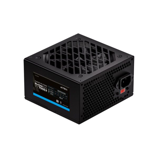 FUENTE DE PODER ACTECK (ES-05004E) FT700E,700W,24 PINES,4 SATA,2 MOLEX,VENT 120MM,NEGRO - Imagen 2