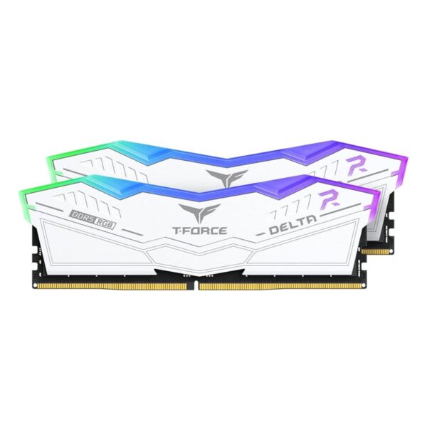 MEMORIA DIMM DDR5 TEAMGROUP (FF4D532G6400HC40BDC01) T-FORCE DELTA, 32GB (2X16GB) 6400MHZ, RGB, WT
