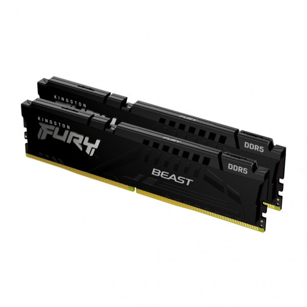 MEMORIA DIMM DDR5 KINGSTON (KF552C40BBK2-32) 32GB (2X16GB) 5200MHZ FURY BEAST BLACK