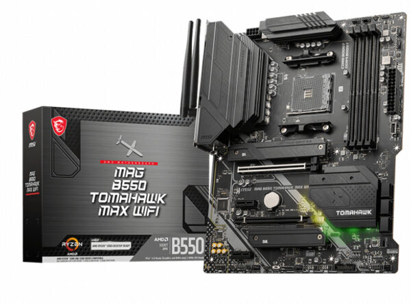 MOTHERBOARD MSI (MAG B550 TOMAHAWK MAX WIFI) SOCKET AM4,4*DDR4 5100,HDMI,DP,CROSSFIRE,ATX