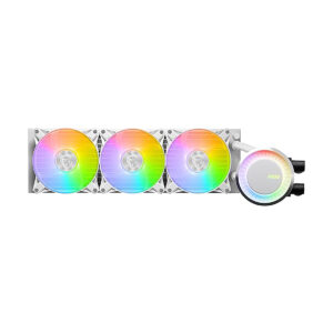 VENTILADOR P/CPU (MAG CORELIQUID E360 WHITE) ARGB, ENFRIAMIENTO LIQUIDO, 3 FAN, 360MM, BLANCO