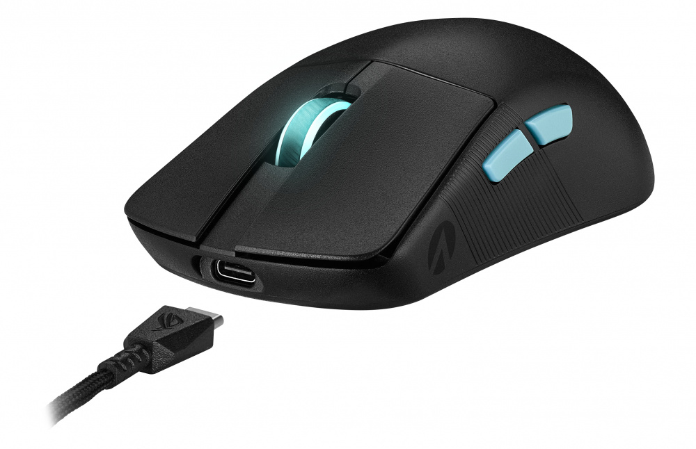 MOUSE INALAMBRICO ASUS (P713 ROG HARPE ACE AIM LAB EDITION/BLK) 36000PPP,USB 2.0,RF2.4GHZ,NEGRO - Imagen 5
