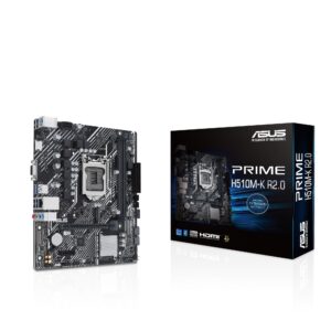 MOTHERBOARD ASUS (PRIME H510M-K R2.0) SOCKET 1200  11A,2*DDR4 3200,HDMI,VGA,MICRO ATX