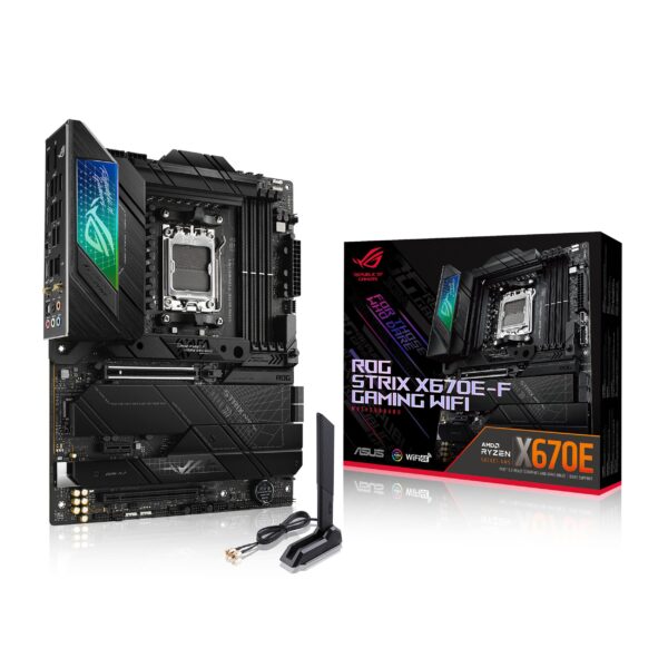 MOTHERBOARD ASUS (ROG STRIX X670E-F GAMING WIFI) SOCKET AM5,4*DDR5,HDMI,DP,PCI-E 5.0,ATX