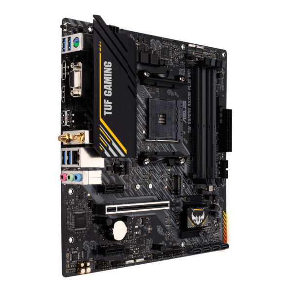 MOTHERBOARD ASUS (TUF GAMING A520M-PLUS WIFI) SOCKET AM4,4*DDR4,HDMI,DP,VGA,PCIE-3.0,WIFI,MICRO ATX - Imagen 3
