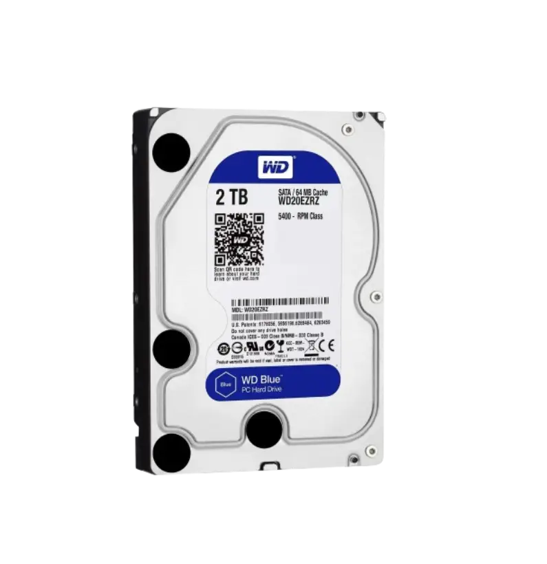 DISCO DURO WD 3.5" 2TB (WD20EZBX) BLUE, 7200 RPM, 256MB, SATA3
