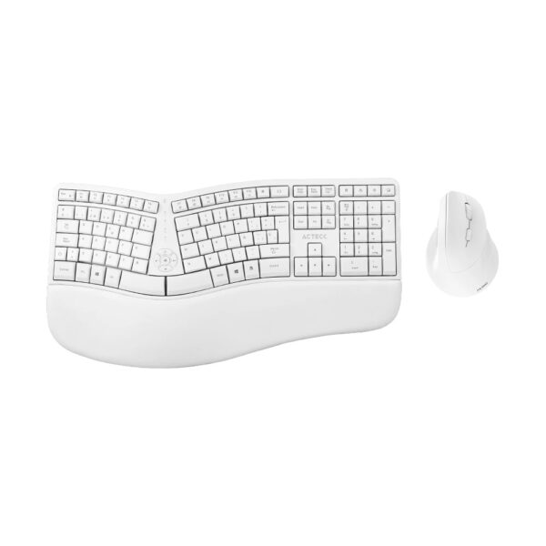 KIT TECLADO Y MOUSE INALAMBRICO ACTECK (AC-936255) FITT MK770,RF USB,2400 DPI,118 TEC,BLANCO