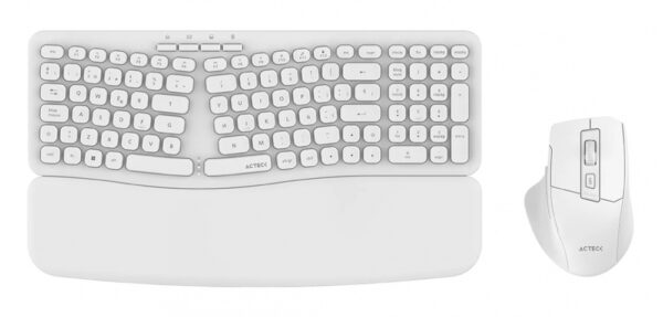 KIT TECLADO Y MOUSE INALAMBRICO ACTECK (AC-939874) ULTRA CONFORT MK650,USB RF,100 TEC,1600 DPI,BLANC - Imagen 2
