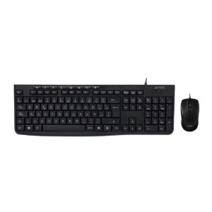 KIT TECLADO Y MOUSE ALAMBRICO ACTECK (AC-939928) MK455,USB,105 TEC,1600 DPI,NEGRO