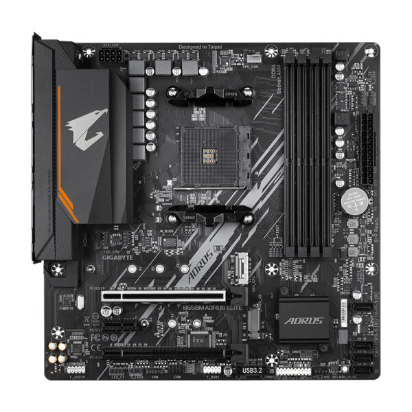 (USADA) MOTHERBOARD GIGABYTE (B550M AORUS ELITE) SOCKET AM4, 4*DDR4 4600MHZ, HDMI, DVI, MICRO ATX - Imagen 2