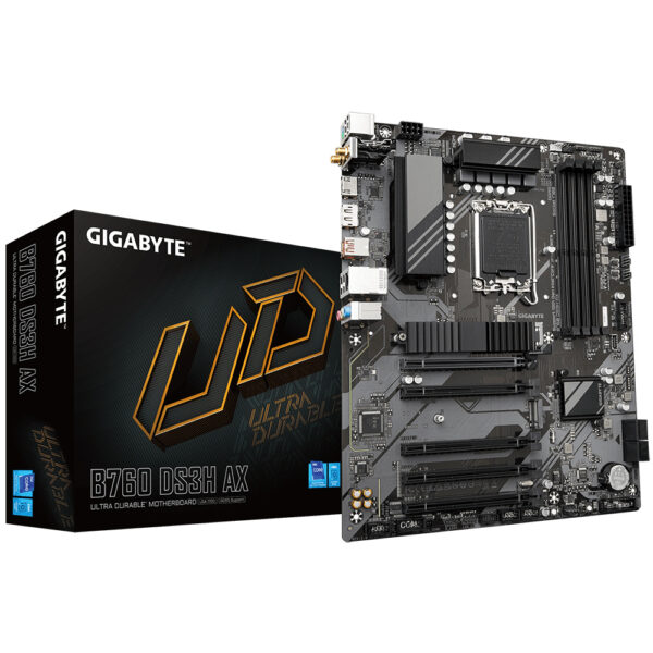 MOTHERBOARD GIGABYTE (B760 DS3H AX) SOCKET 1700, 4*DDR5 7600MHZ, HDMI, DP, ATX