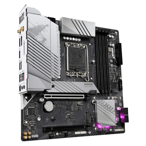 MOTHERBOARD GIGABYTE (B760M AORUS ELITE AX) SOCKET 1700, 4*DDR5 7600MHZ, HDMI, DP, MICRO ATX,WIFI 6E - Imagen 4