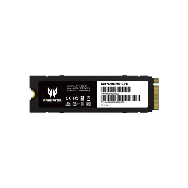 UNIDAD SSD M.2 PREDATOR 1TB (BL.9BWWR.122) GM7000, HEATSINK, 7400 MB/S