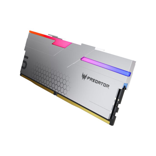 MEMORIA DIMM DDR5 PREDATOR (BL.9BWWR.425) HERMES, RGB, GAMING, 64GB (2X32GB), PLATA, 6400 MT/S, CL32 - Imagen 3