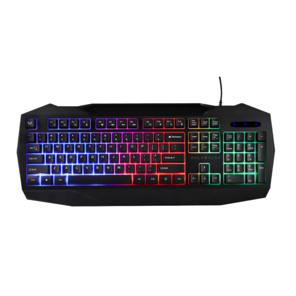 KIT TECLADO Y MOUSE ALAMBRICO BALAM RUSH (BR-936293) SQUAD MASTER KTM333,105 TEC,3200 DPI,NEGRO - Imagen 2