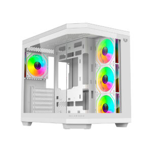GABINETE BALAM RUSH (BR-938686) TANK MASTER 9600TB,ATX,1*USB 3.0,1*USB 2.0,CRISTAL TEMP,4 FAN,BLANCO