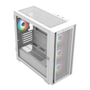 GABINETE BALAM RUSH (BR-938785) CARBONO TWIN MATE 8000,MICRO ATX,1*USB 3.0,DOBLE PANEL,4 FAN,BLANCO