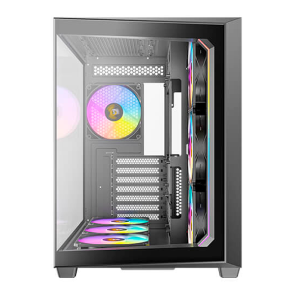 GABINETE ANTEC (C5 ARGB) CONSTELLATION C5 ATX,CRISTAL,S/FUENTE,7*FAN 120MM,1*USB-C,2*USB 3.0,NEGRO - Imagen 3