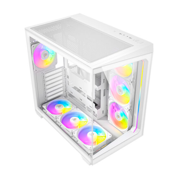 GABINETE ANTEC (C5 ARGB WHITE) CONSTELLATION C5 ATX,CRISTAL,S/FUENTE,7*FAN,1*USB-C,2*USB 3.0,BLANCO - Imagen 4