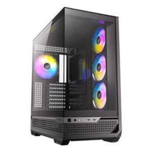 GABINETE ANTEC (C7 ARGB) CONSTELLATION C7 ARGB,CRISTAL,S/FUENTE,4*FAN,1*USB-C,2*USB 3.0,NEGRO