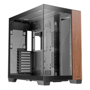 GABINETE ANTEC (C8 WOOD) CONSTELLATION C8 E-ATX,CRISTAL/MADERA,S/FUENTE,1*USB-C,2*USB 3.0,NEGRO