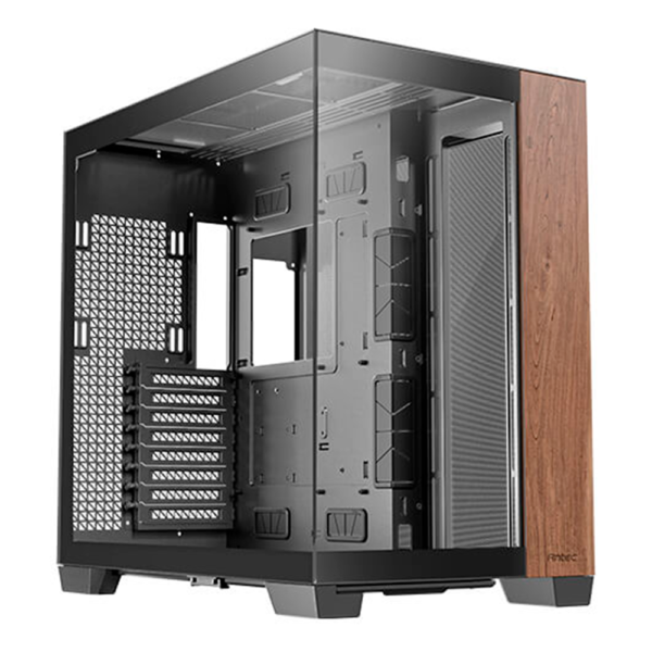 GABINETE ANTEC (C8 WOOD) CONSTELLATION C8 E-ATX,CRISTAL/MADERA,S/FUENTE,1*USB-C,2*USB 3.0,NEGRO