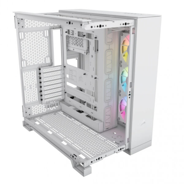 GABINETE CORSAIR (CC-9011270-WW) ICUE LINK 6500X RGB,BLANCO,CRISTAL TEMPLADO,MED-TORRE,SIN FUENTE - Imagen 3