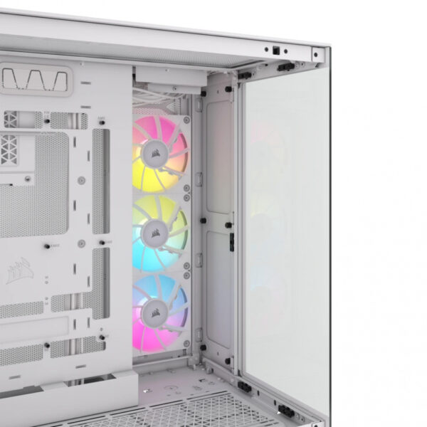 GABINETE CORSAIR (CC-9011270-WW) ICUE LINK 6500X RGB,BLANCO,CRISTAL TEMPLADO,MED-TORRE,SIN FUENTE - Imagen 5
