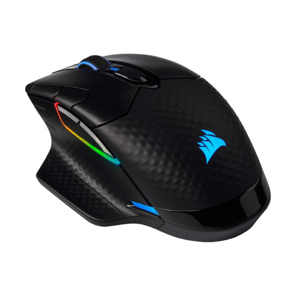 MOUSE OPTICO CORSAIR (CH-9315411-NA) DARK CORE RGB, WIRED/WIRELESS, NEGRO, 16000 DPI