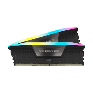 MEMORIA DIMM DDR5 CORSAIR (CMH64GX5M2B6400C32) 64GB 6400MHZ (2X32GB) VENGEANCE RGB,NEGRO CL32-84